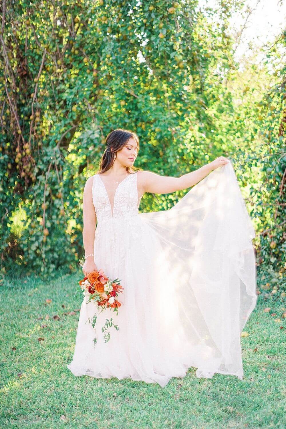A-line Wedding Dress photo by Heirloom Rose Photography