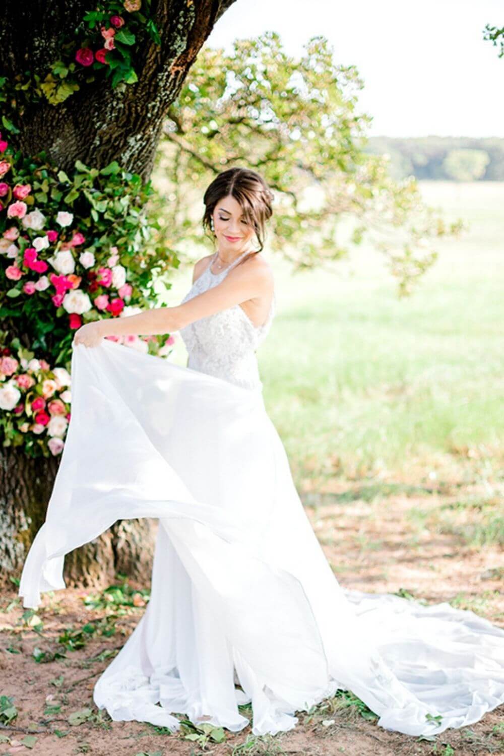 Bride in an A-line Wedding Dress photo by Elizabeth Couch Photography